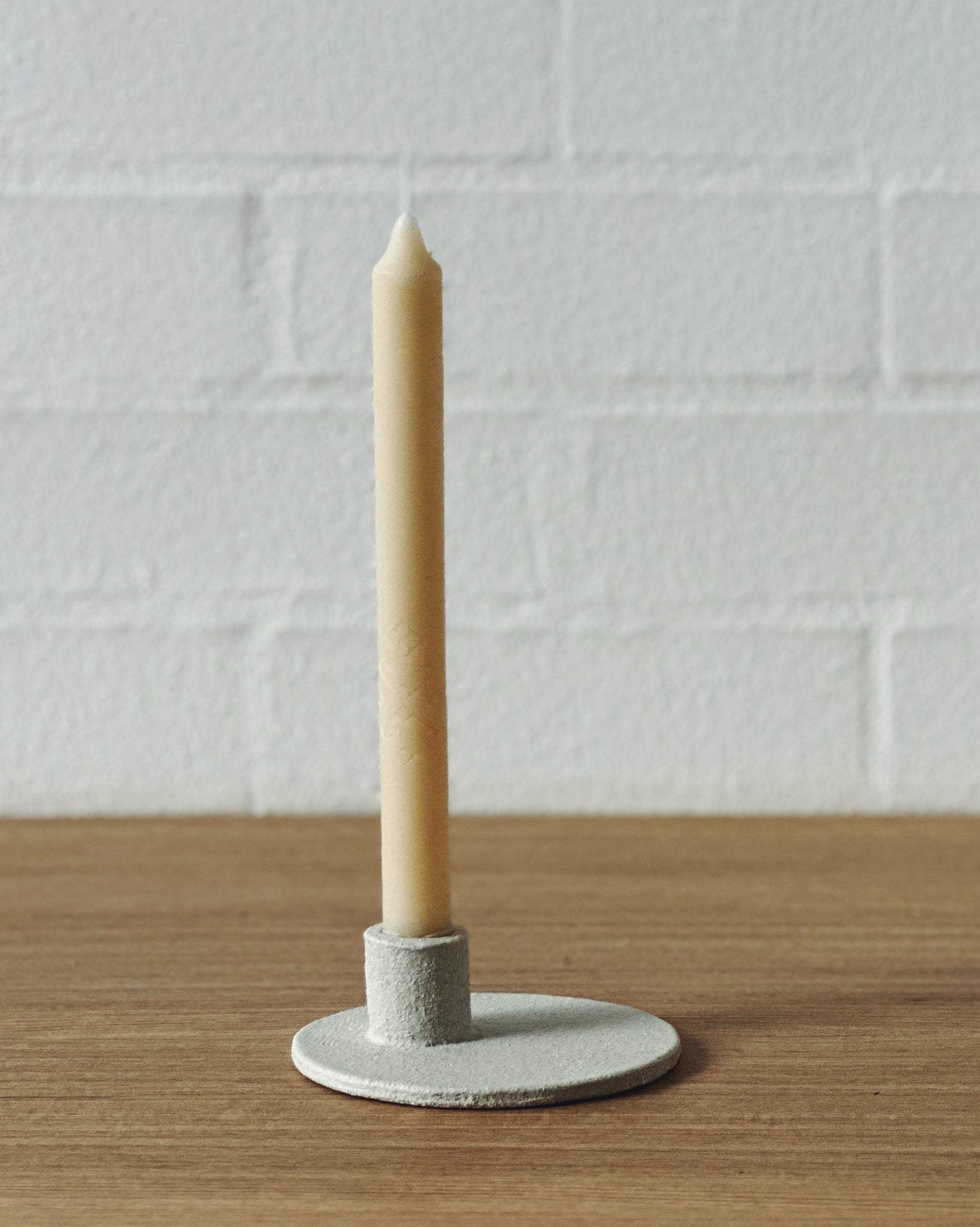 candlestick holder - white
