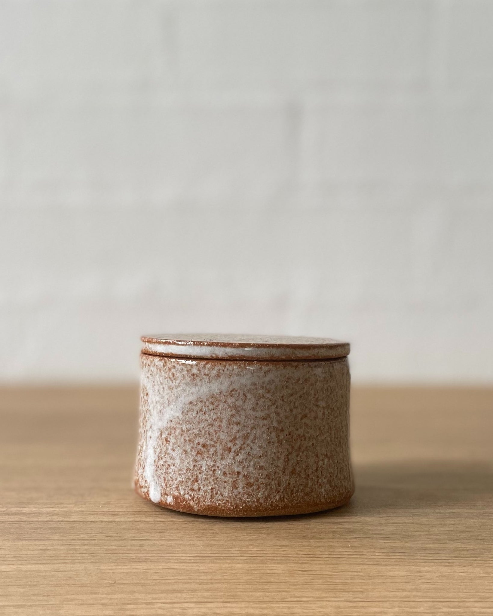 Jenn Johnston Ceramics caramel lidded container