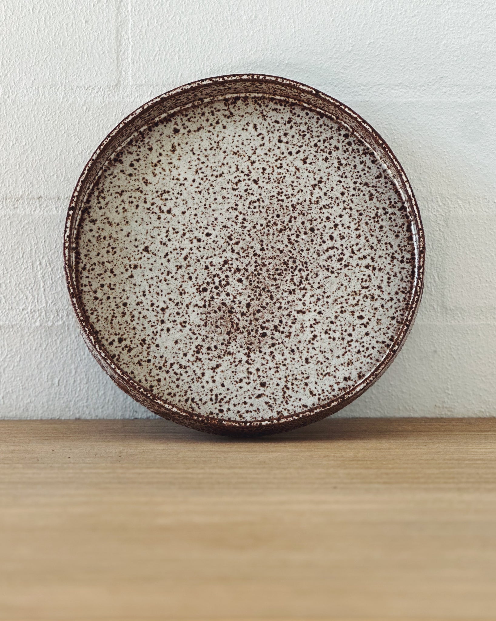 speckled straight edge flat plates