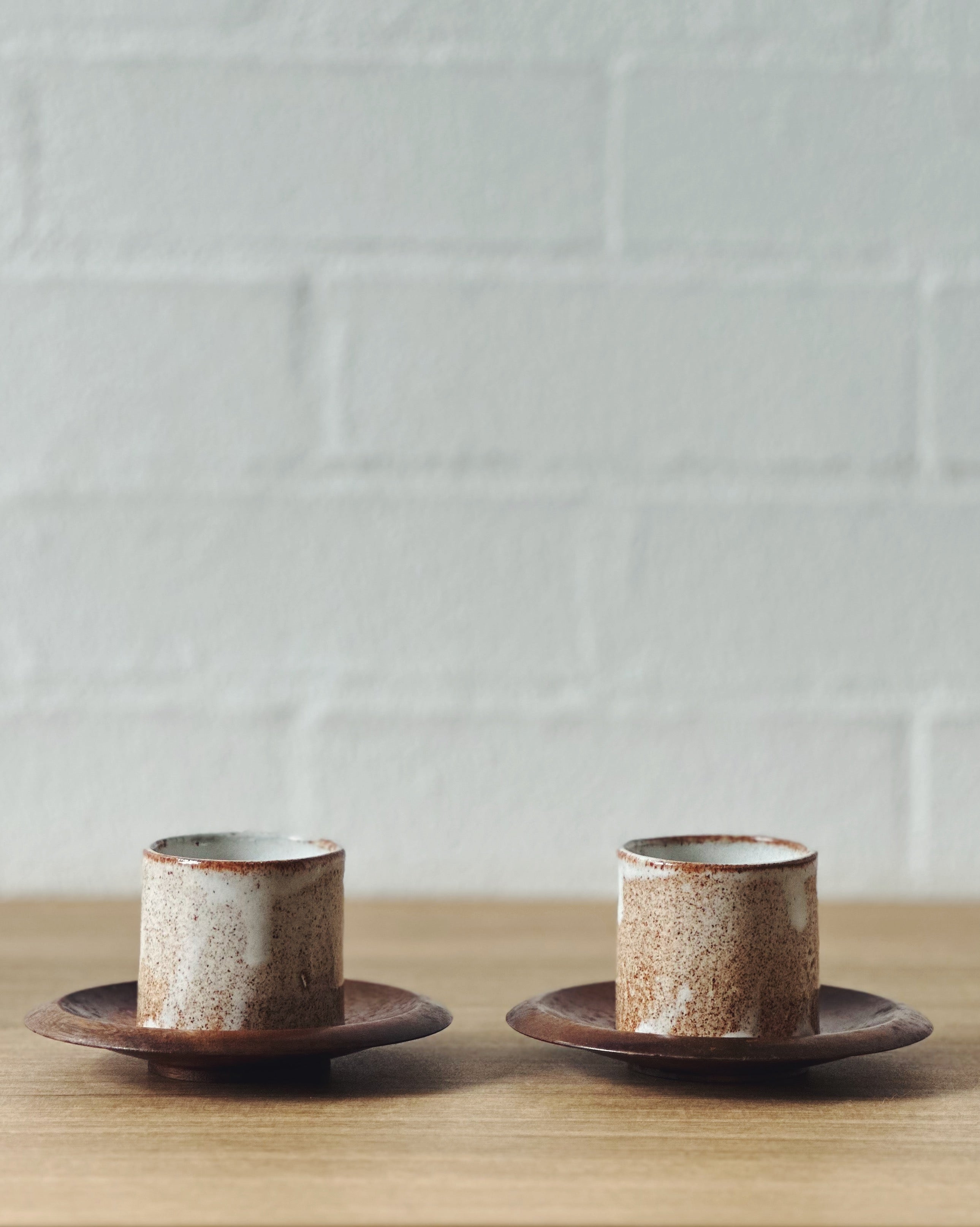 Limited edition :: SIBLING SET SERIES #3 :: caramel espresso cup