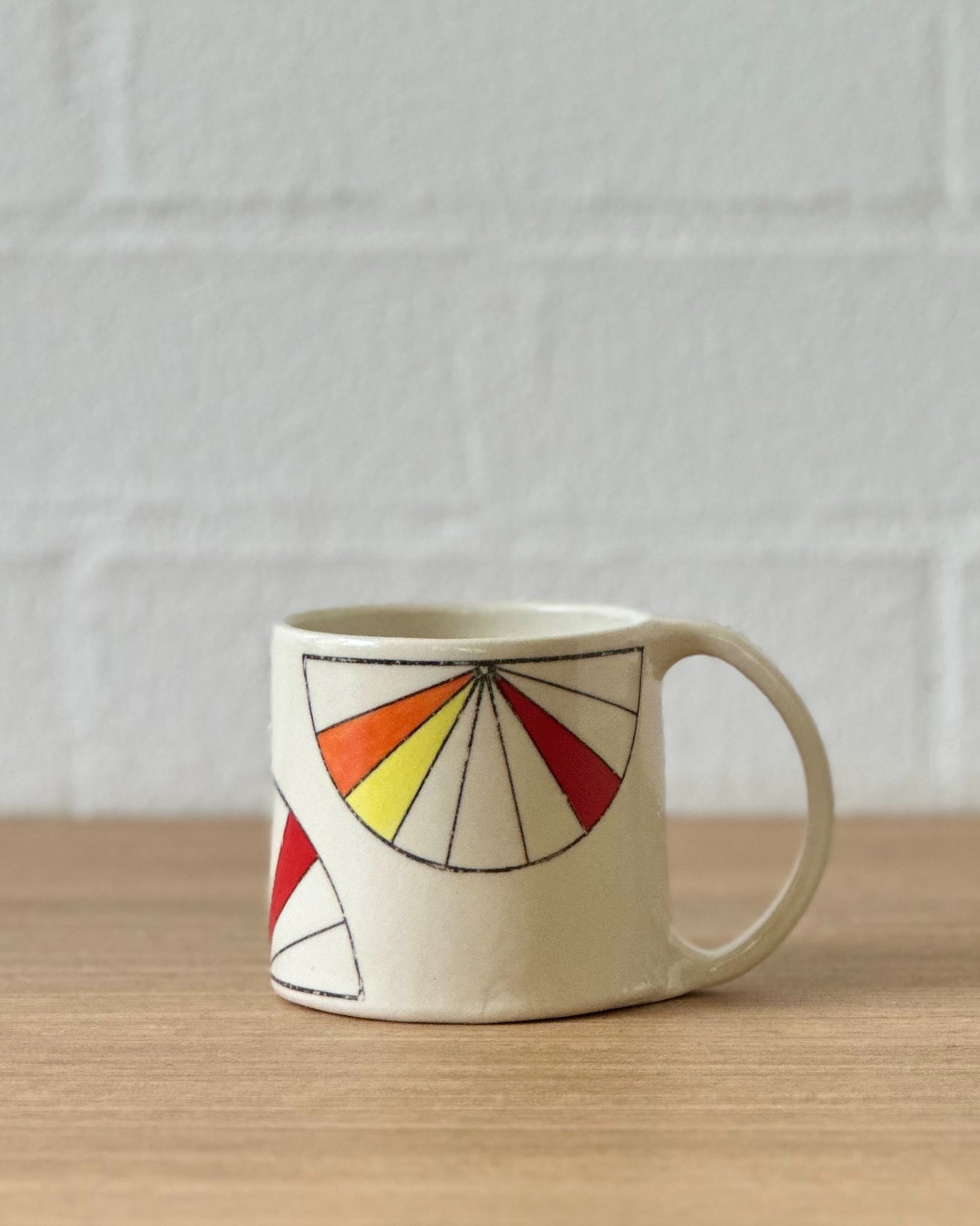 fan mug (orange, yellow and red) - regular