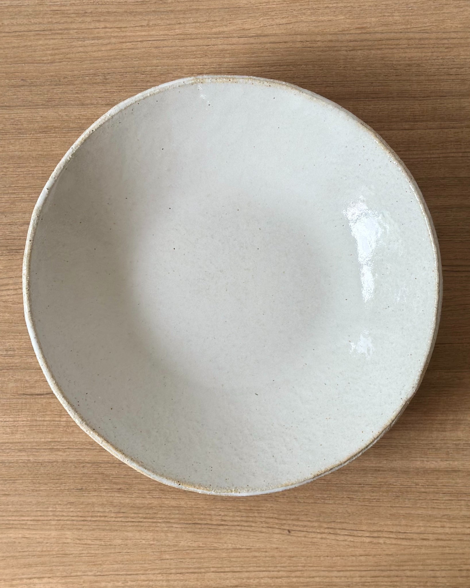 white platter - large