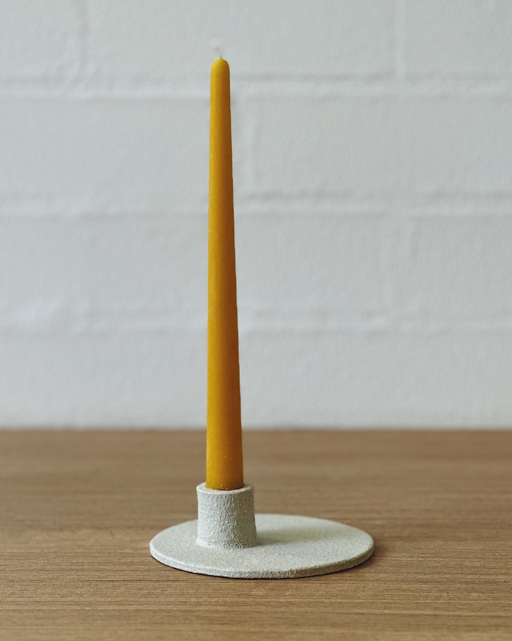 candlestick holder - white