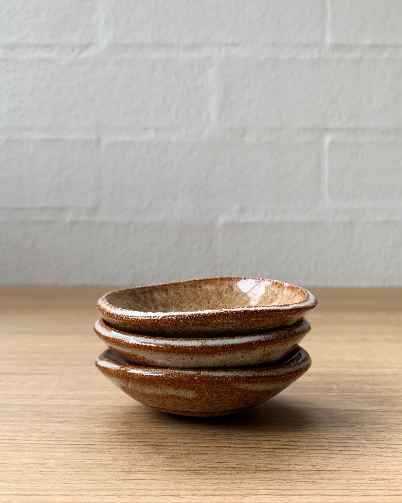 Jenn Johnston Ceramics tiny bowls - caramel