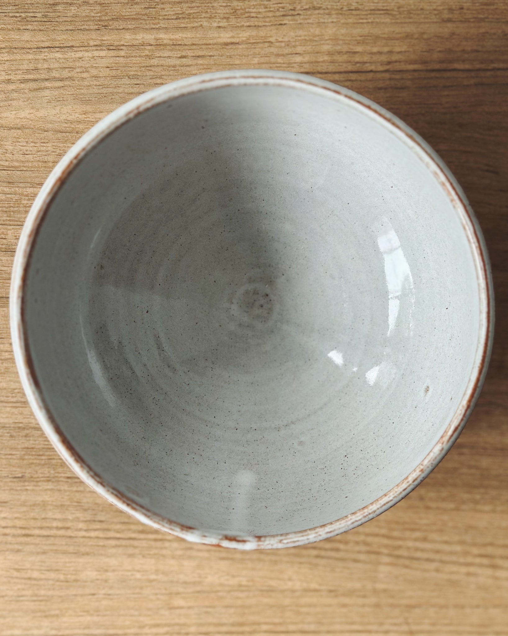 creamy caramel wheel-thrown bowl (medium)