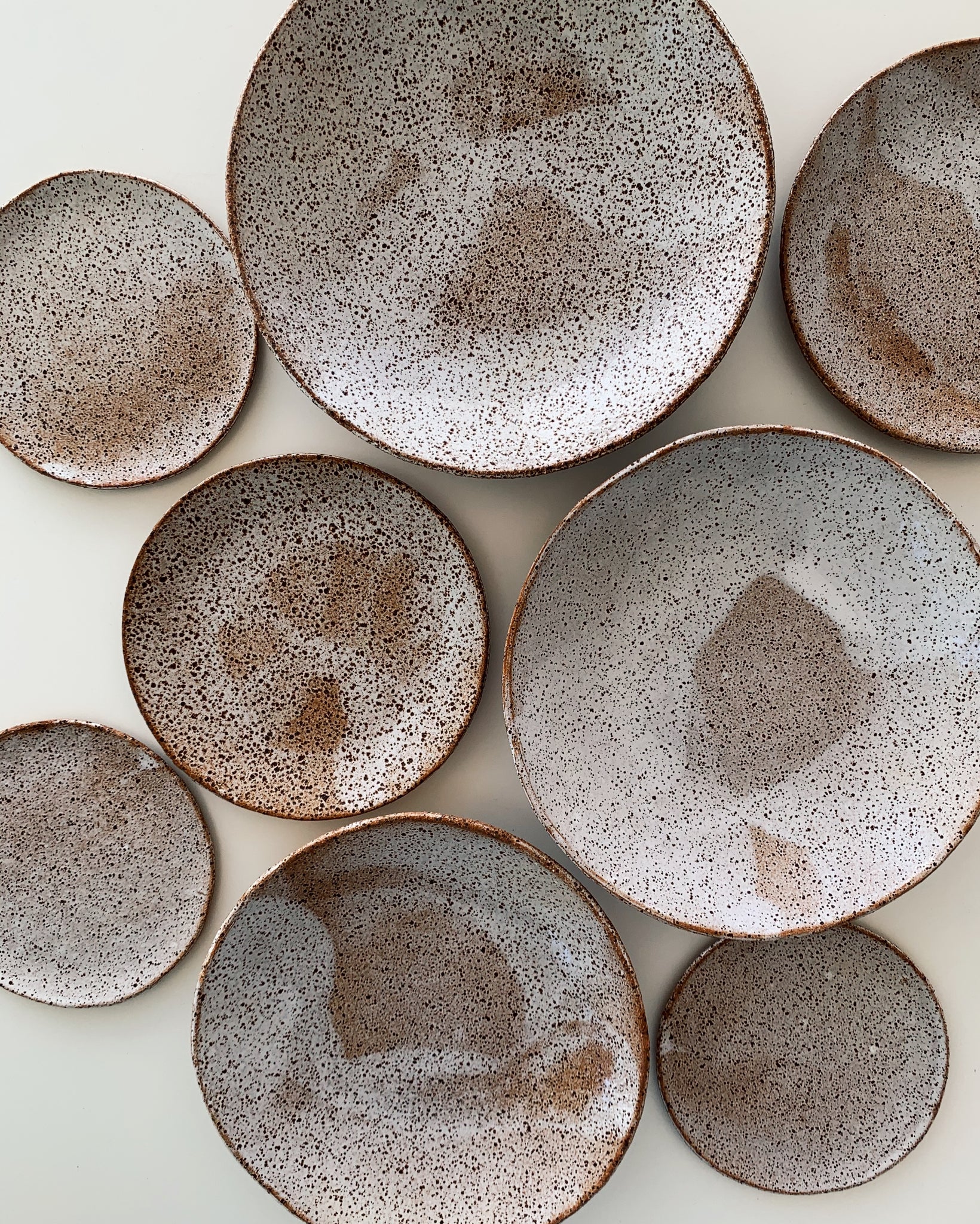 Jenn Johnston Ceramics plates and platters - speckled